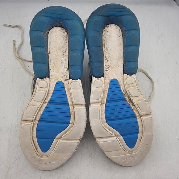 Nike Air Max 270 GS Womens 5.5 Football Grey Thunder Blue Sneaker Shoe 943345-03 - Picture 7 of 15